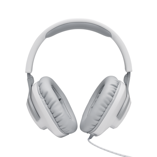 JBL Quantum 100 - White - Wired over-ear gaming headset with flip-up mic - Detailshot 2 image number null
